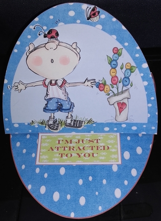 Crafty Bob's Sassy Cheryl Single: Ladybug Magnet Boy by Wanda Lipski