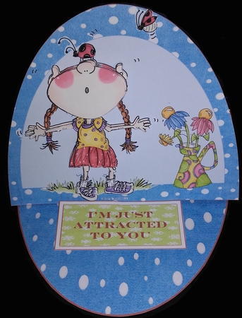 Crafty Bob's Sassy Cheryl Single: Ladybug Magnet Girl by Wanda Lipski