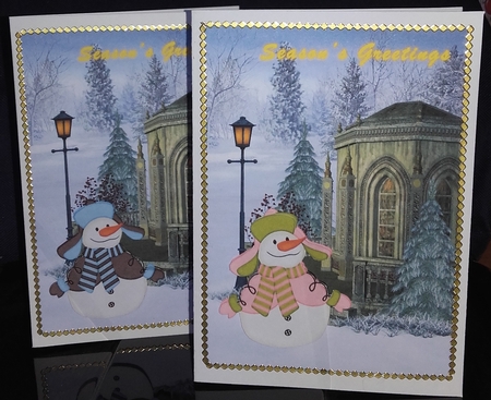 Snowman Delights Clip Art by Wanda Lipski