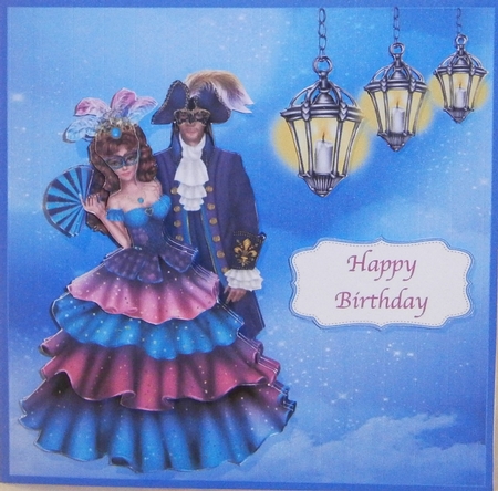 VENITIAN DREAM BIRTHDAY CARD FRONT by Wanda Lipski