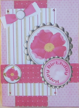 BELLE BUTTONS BIRTHDAY OR GET WELL CARD FRONT by Wanda Lipski