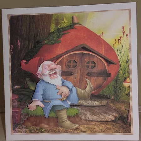 YOURE HOW OLD BIRTHDAY GNOME CARD FRONT by Wanda Lipski