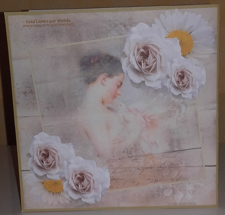BELLE ESTELLE ROMANTIC BIRTHDAY CARD by Wanda Lipski