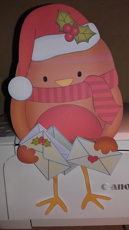 3D On the Shelf Card Kit - Little Christmas Bobbin Robin has some Christmas Cards by Wanda Lipski