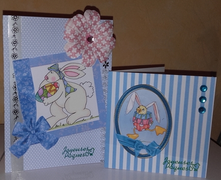 2 x QUICK FIRE EASTER TOPPERS by Wanda Lipski
