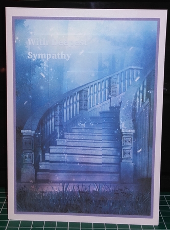 STAIRWAY TO HEAVEN SYMPATHY 5x7 PYRAMID CARD FRONT by Wanda Lipski