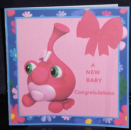 BUG BABY GIRL CARD FRONT by Wanda Lipski