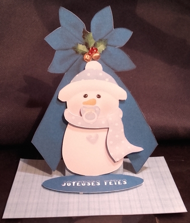 QUICK SNOWMAN CHRISTMAS EASEL by Wanda Lipski