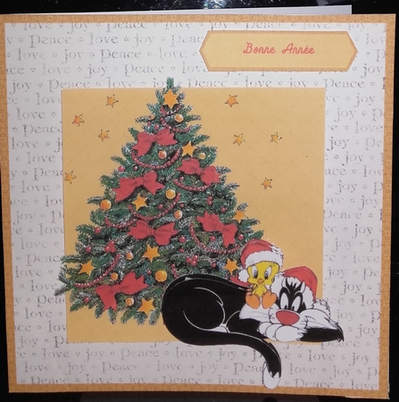 PEACE AND LOVE TO ALL (BIRDS) CHRISTMAS TOPPER by Wanda Lipski