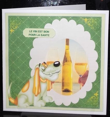 ITS A DOGS LIFE (AT THE WINE BAR) by Wanda Lipski
