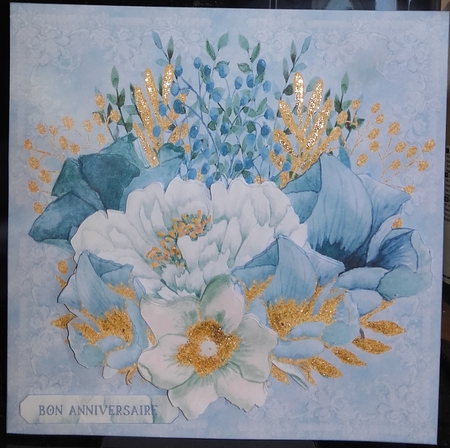 Candy Floss Flower Corners 15 by Wanda Lipski