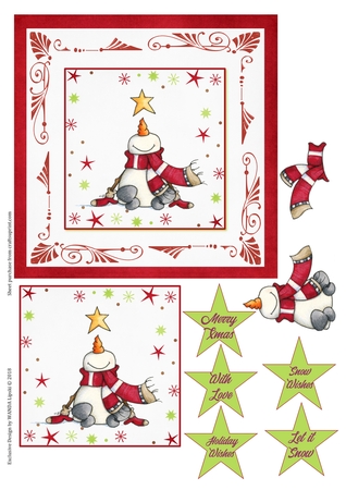 Jolly Christmas Corners 3 by Wanda Lipski