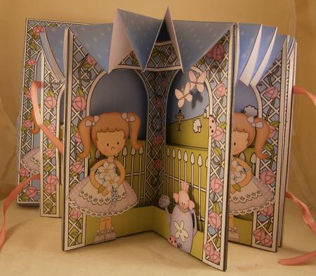 3D Girlz Carousel Scene Card Kit by Wanda Lipski