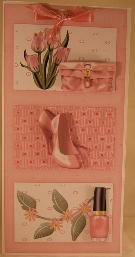 Pretty in Pink Pastels Card Front by Wanda Lipski