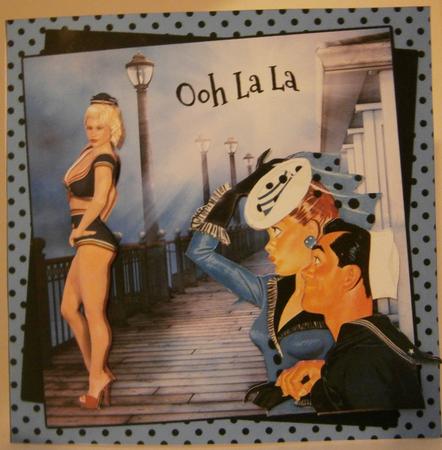 Ooh La La Sailor Blonde 8x8 by Wanda Lipski