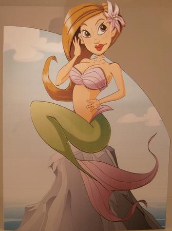 Brown Hair Mermaid Dudess Shaped by Wanda Lipski