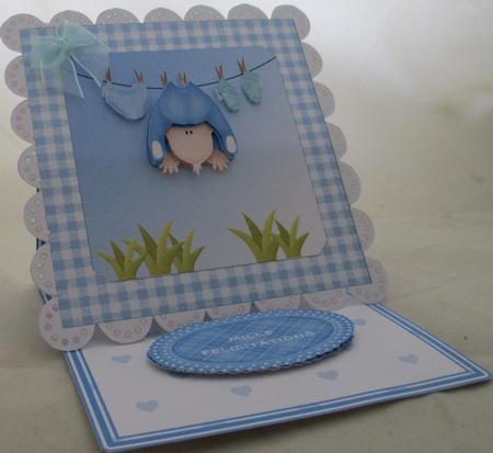 Pastel Square Frames Gingham by Wanda Lipski