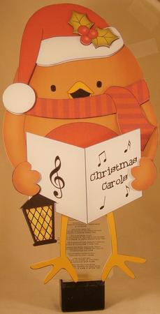 3D on the Shelf Card Kit - Little Christmas Bobbin Robin by Wanda Lipski