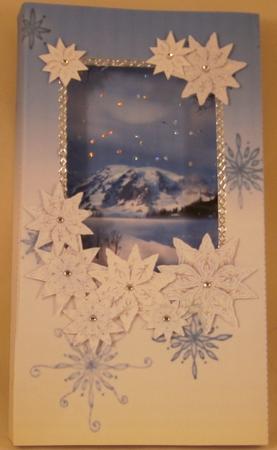 Winter Box Card Kit (folds Flat) - with Matching Envelope by Wanda Lipski