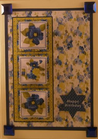 Enchanting Floral Card Front by Wanda Lipski