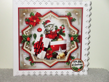 Christmas Surprise Box Lovely Cat Mini Kit by Wayne Swan