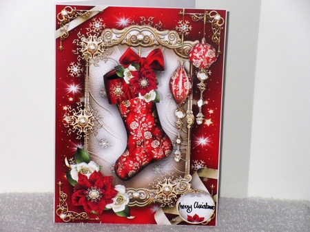 Christmas Festive Red Stocking Mini Kit by Wayne Swan