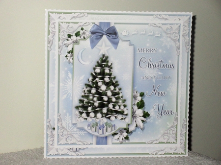 The Silver Christmas Tree 7x7 by Wayne Swan