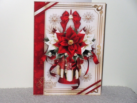 Christmas Vintage Red Poinsettias Mini Kit by Wayne Swan