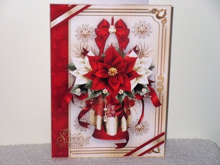 Christmas Vintage Red Poinsettias Mini Kit by Wayne Swan