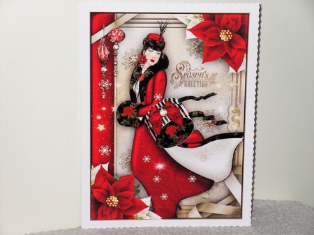 Winter Christmas Holiday Fashion Style Mini Kit Lady by Wayne Swan