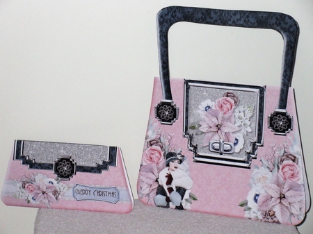 Deco the Halls Gift Handbag & Gift Card/ Money Wallet Purse. by Wayne Swan