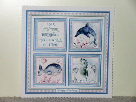 I SEA ITS YOUR BIRTHDAY PYRAMAGE SQUARES 7.5 Quick Layer Card by Wayne Swan