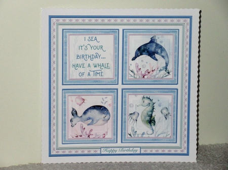I SEA ITS YOUR BIRTHDAY PYRAMAGE SQUARES 7.5 Quick Layer Card by Wayne Swan