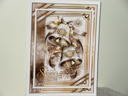 Christmas White Cream Vintage Bells Mini Kit by Wayne Swan