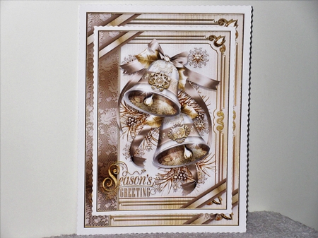 Christmas White Cream Vintage Bells Mini Kit by Wayne Swan