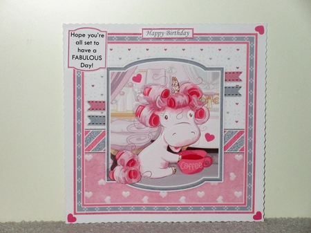 FABULOUS UNICORN 7.5 Decoupage & Insert Card Kit by Wayne Swan