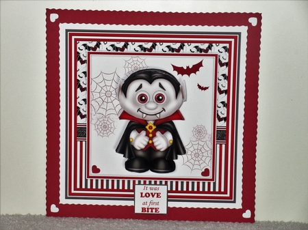 LONG IN THE TOOTH Humorous Dracula 7.5 Decoupage & Insert Kit All Occasions by Wayne Swan