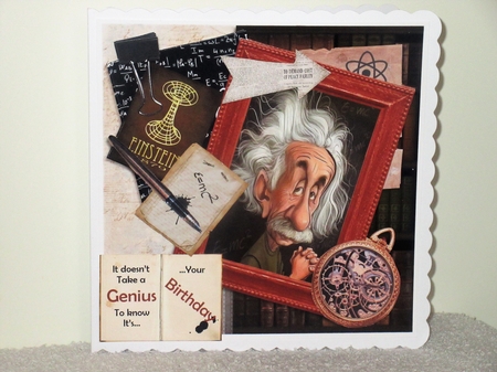 The Genius! - 7x7 Card Front & Insert Mini Kit by Wayne Swan