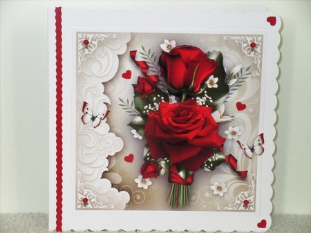 Red Roses Floral Bouquet Mini Kit by Wayne Swan