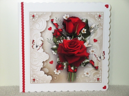 Red Roses Floral Bouquet Mini Kit by Wayne Swan