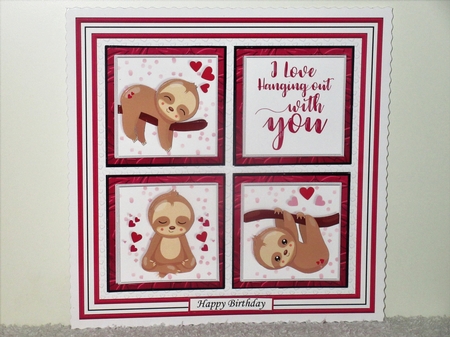 LETS GET SLOTHED SQUARES 7.5 Quick Layer Card & Insert Kit by Wayne Swan