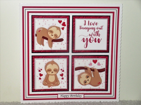LETS GET SLOTHED SQUARES 7.5 Quick Layer Card & Insert Kit by Wayne Swan