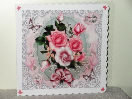 Pink Rose Bouquet Mini Page Kit by Wayne Swan