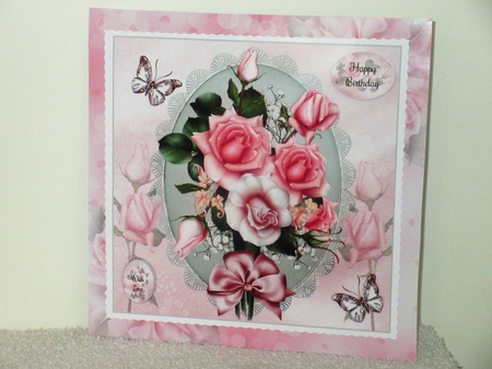 Pink Rose Bouquet Mini Page Kit by Wayne Swan