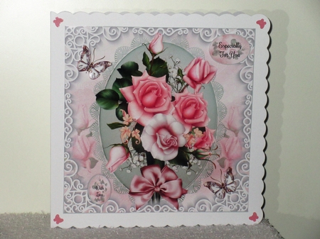Pink Rose Bouquet Mini Page Kit by Wayne Swan