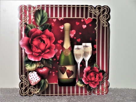 Champagne for Romance - Shaped Corners Card Mini Kit by Wayne Swan