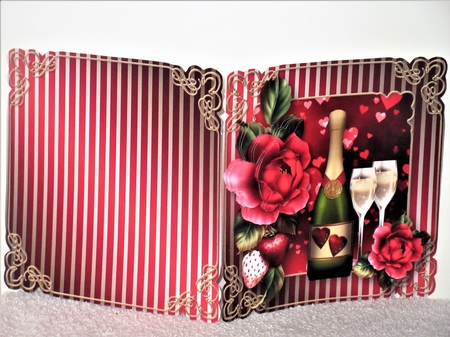 Champagne for Romance - Shaped Corners Card Mini Kit by Wayne Swan