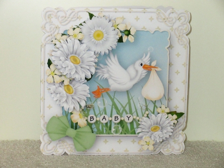 New Baby Boy or Girl - Shaped Corners Card Mini Kit by Wayne Swan