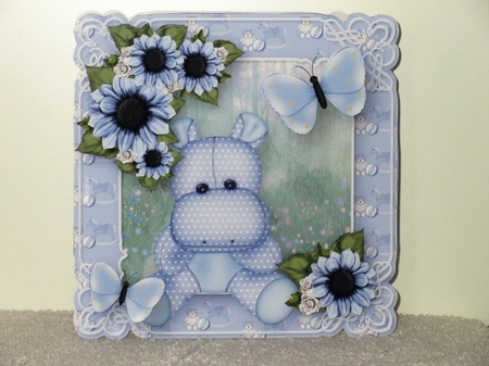 New Baby Boy - Shaped Corners Card Mini Kit by Wayne Swan