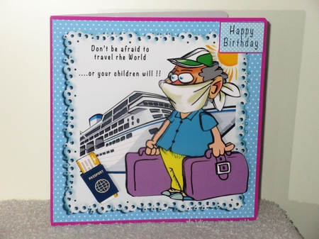 Dont Be Afraid To Travel The World - Decoupage by Wayne Swan
